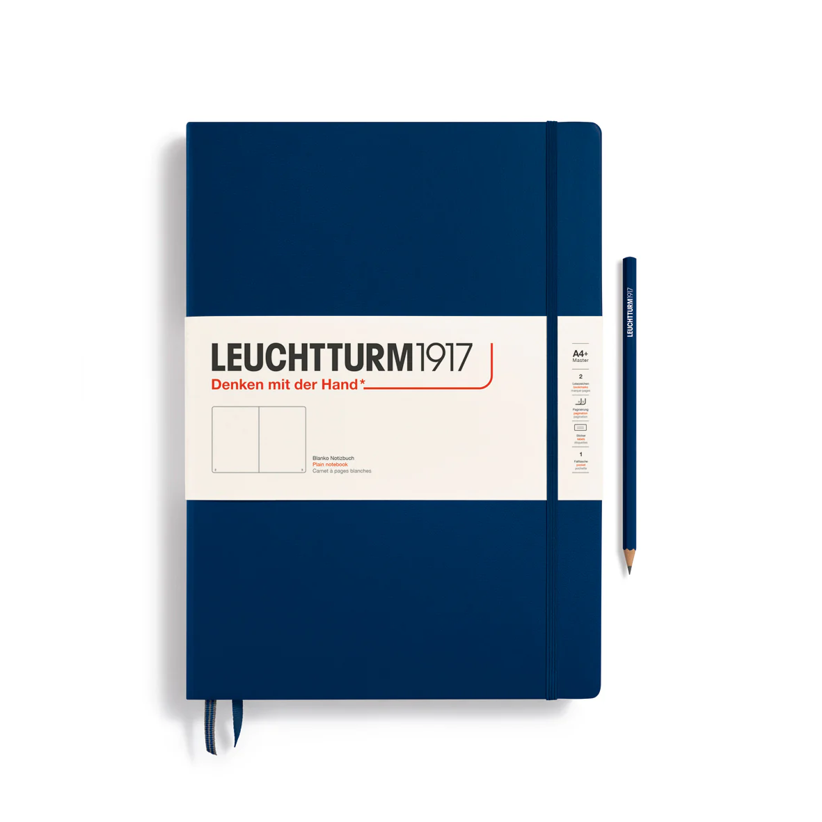 Leuchtturm 1917 A4 Master Classic Hardcover Notebook Blank Various Colours - Image 4