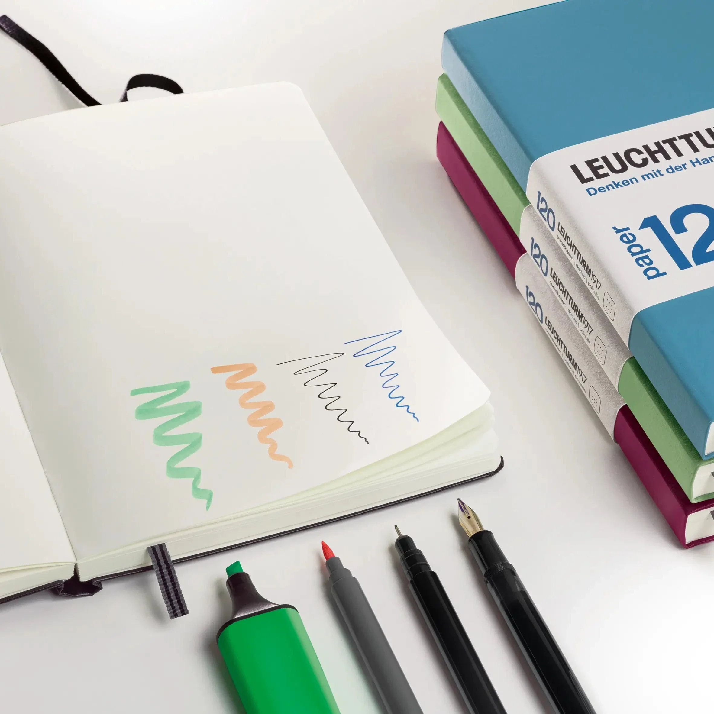 Leuchtturm 1917 A5 Hardcover Notebook 120gsm Dot Grid - Image 2