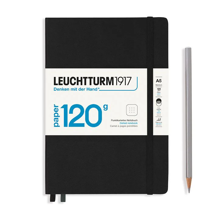 Leuchtturm 1917 A5 Hardcover Notebook 120gsm Dot Grid - Image 3