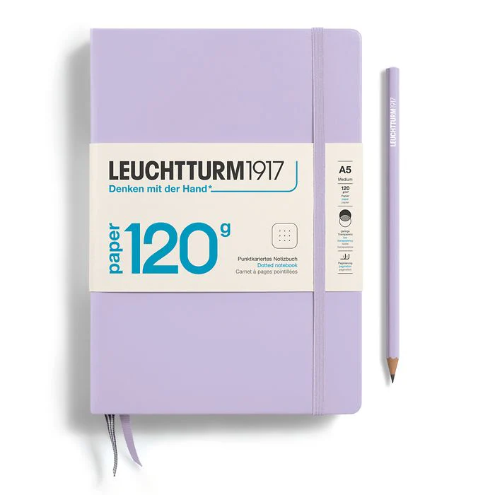Leuchtturm 1917 A5 Hardcover Notebook 120gsm Dot Grid - Image 4