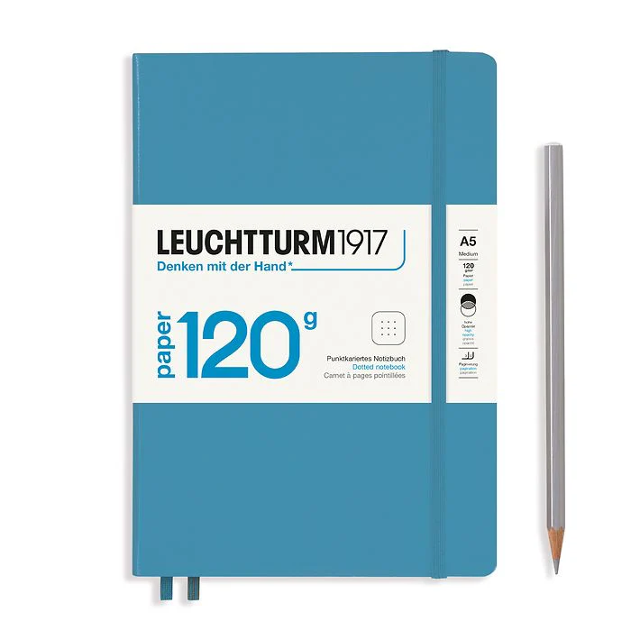 Leuchtturm 1917 A5 Hardcover Notebook 120gsm Dot Grid - Image 6