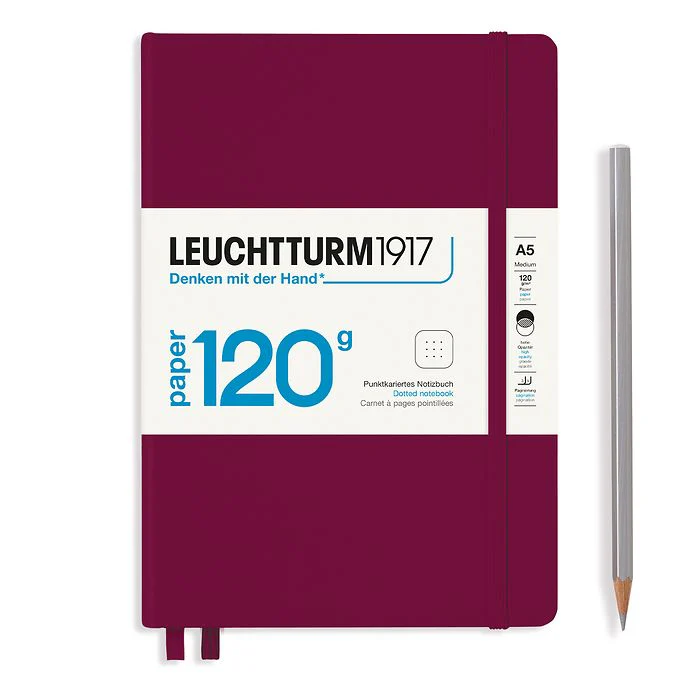 Leuchtturm 1917 A5 Hardcover Notebook 120gsm Dot Grid - Image 7