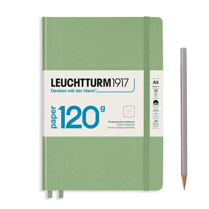 Leuchtturm 1917 A5 Hardcover Notebook 120gsm Dot Grid - Image 9