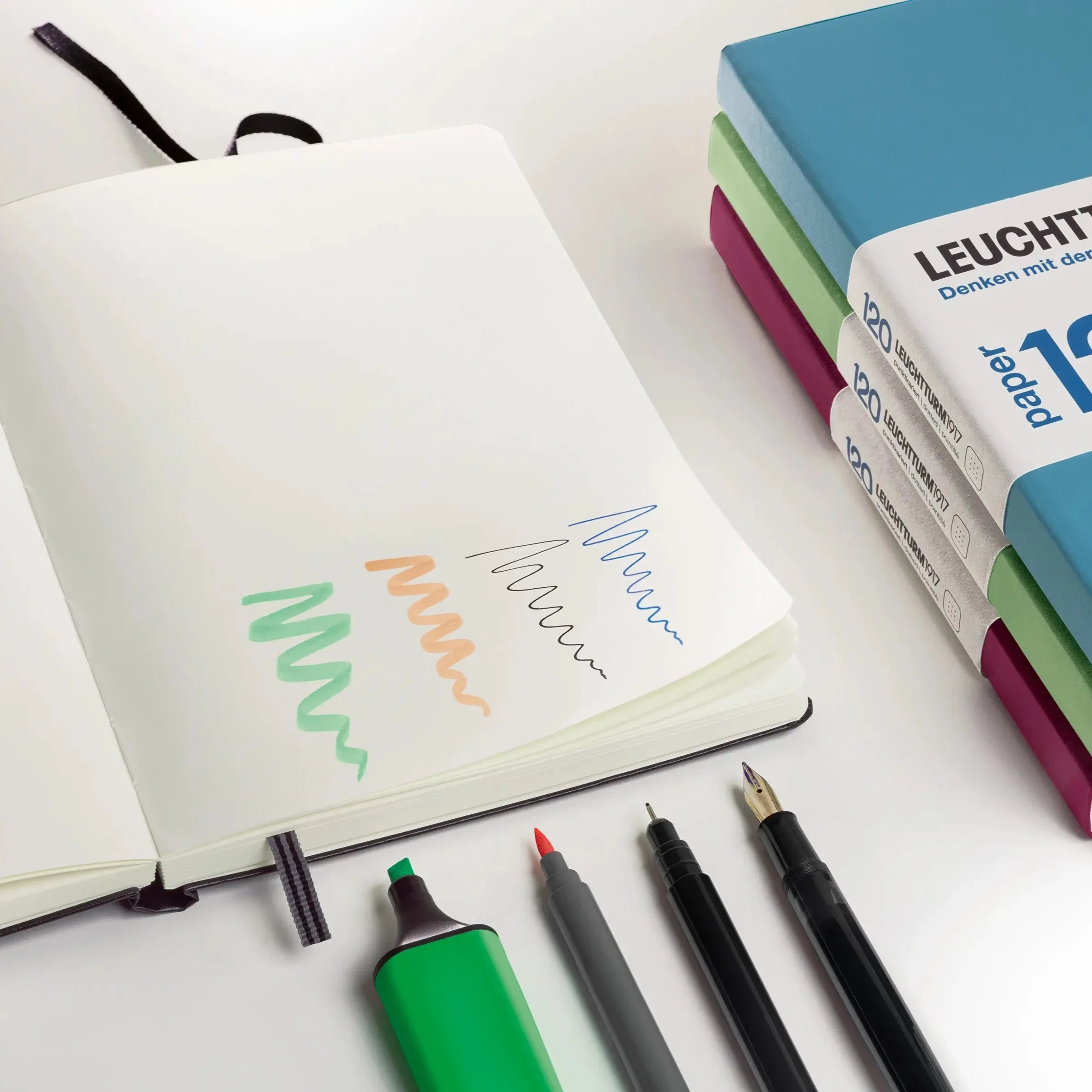Leuchtturm 1917 A5 Hardcover Notebook 120gsm Lined - Image 2