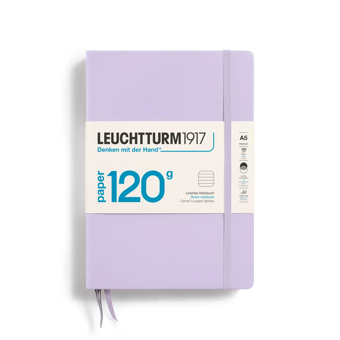 Leuchtturm 1917 A5 Hardcover Notebook 120gsm Lined - Image 3