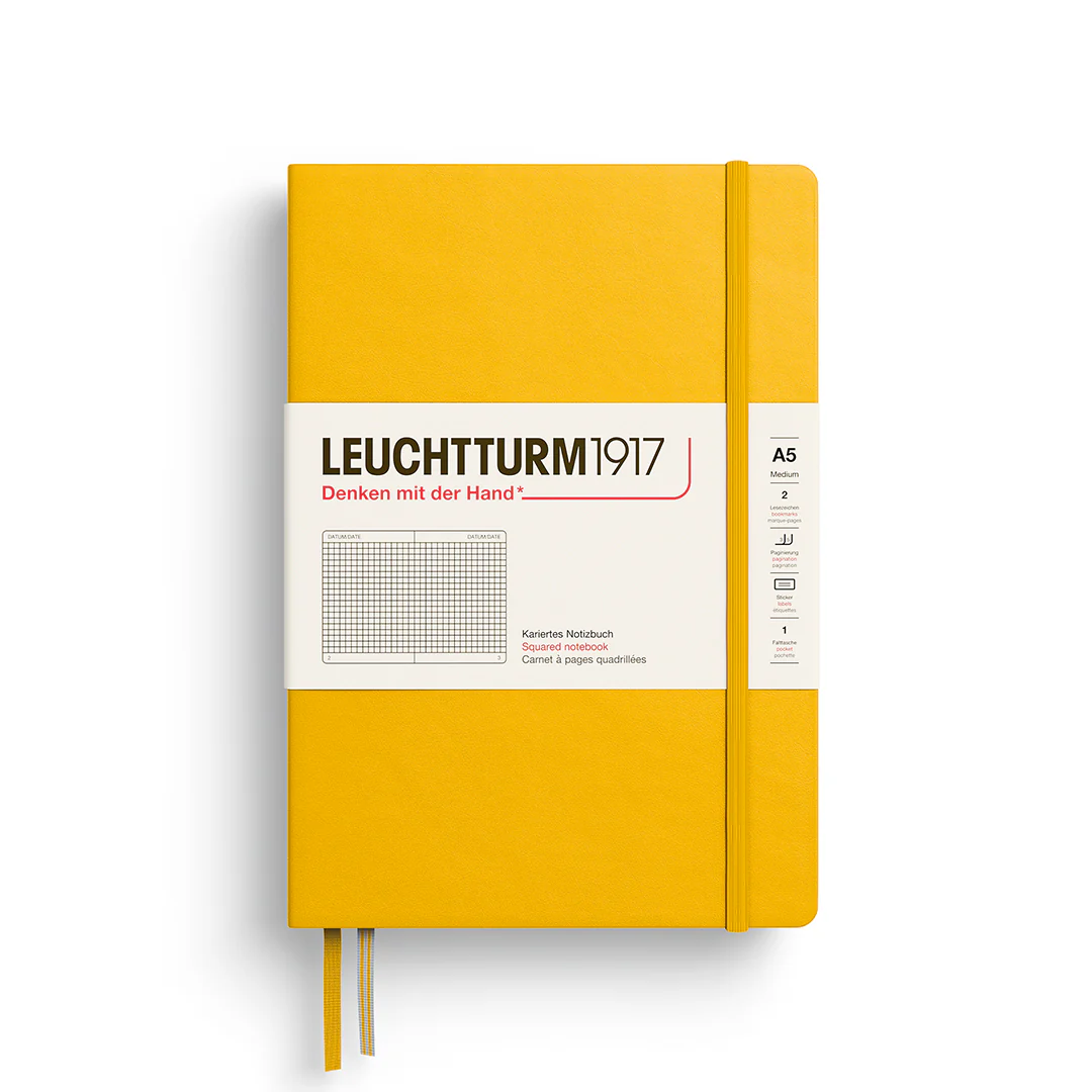 Leuchtturm 1917 A5 Hardcover Notebook Squared Paper - Image 10
