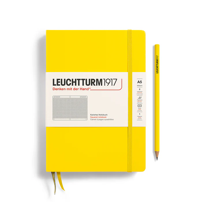 Leuchtturm 1917 A5 Hardcover Notebook Squared Paper - Image 5
