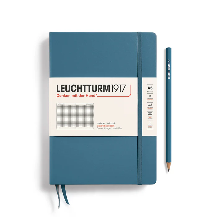 Leuchtturm 1917 A5 Hardcover Notebook Squared Paper - Image 6