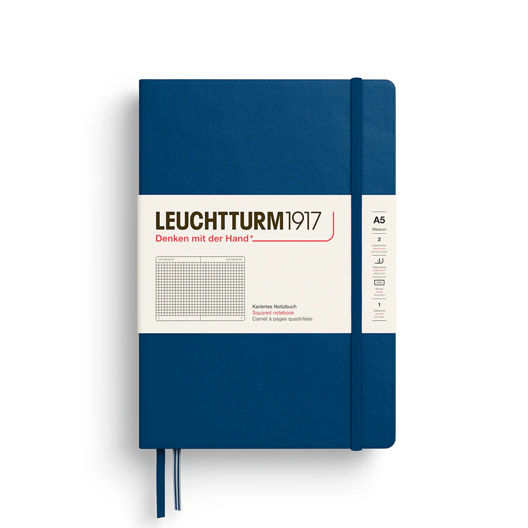 Leuchtturm 1917 A5 Hardcover Notebook Squared Paper - Image 7