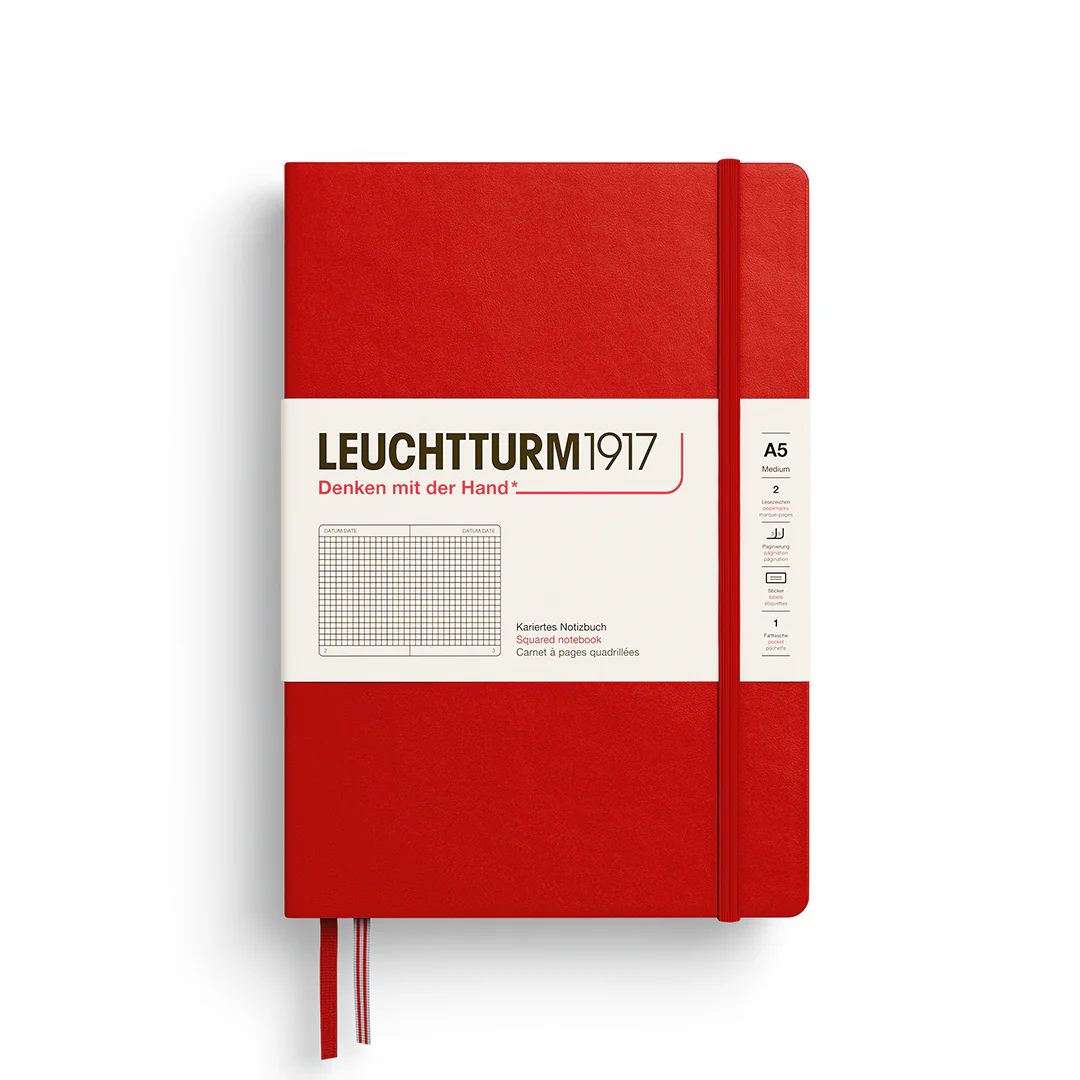 Leuchtturm 1917 A5 Hardcover Notebook Squared Paper - Image 8