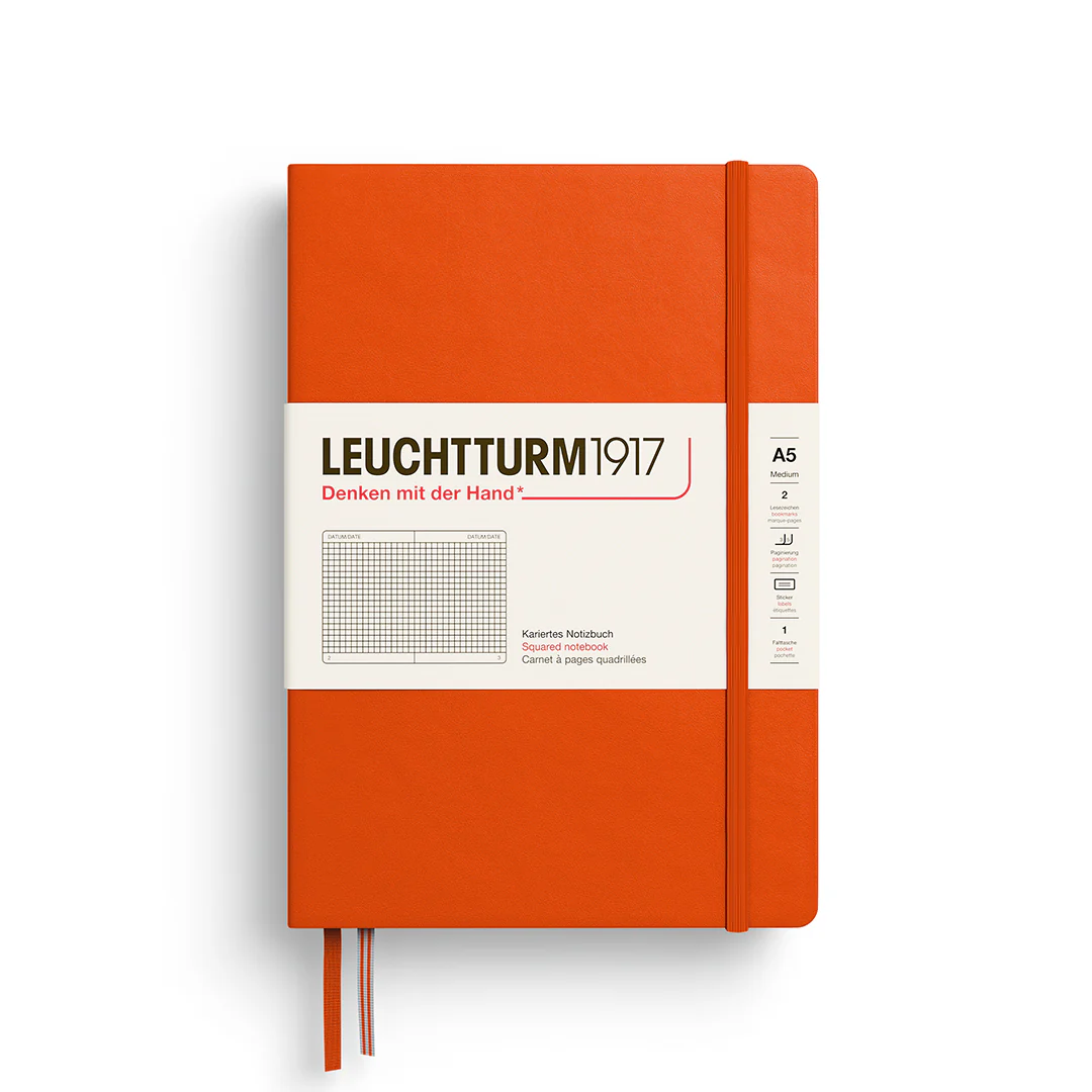 Leuchtturm 1917 A5 Hardcover Notebook Squared Paper - Image 9