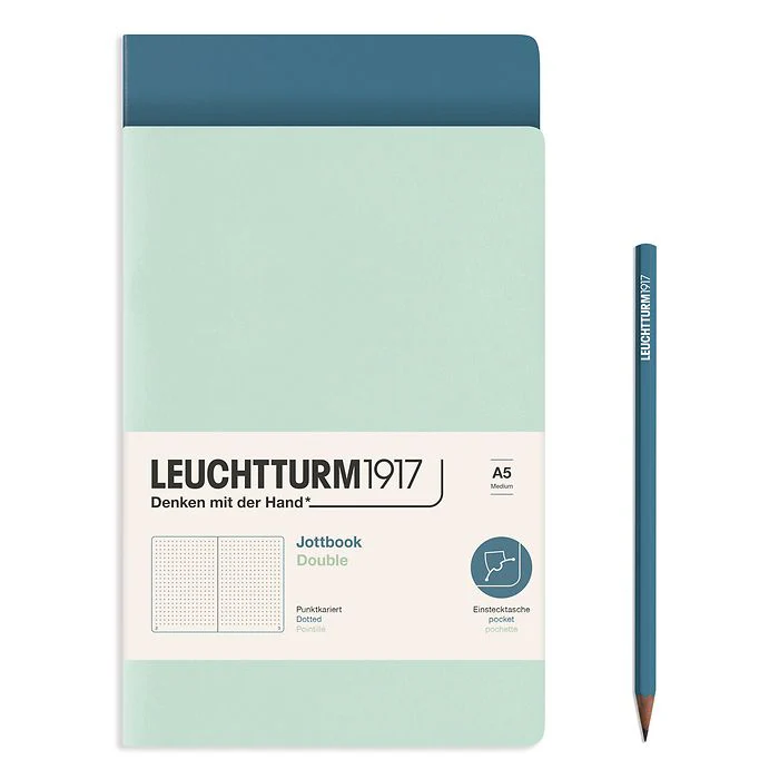 Leuchtturm 1917 A5 Jottbook Set of 2 Dot Grid Notebooks - Image 3