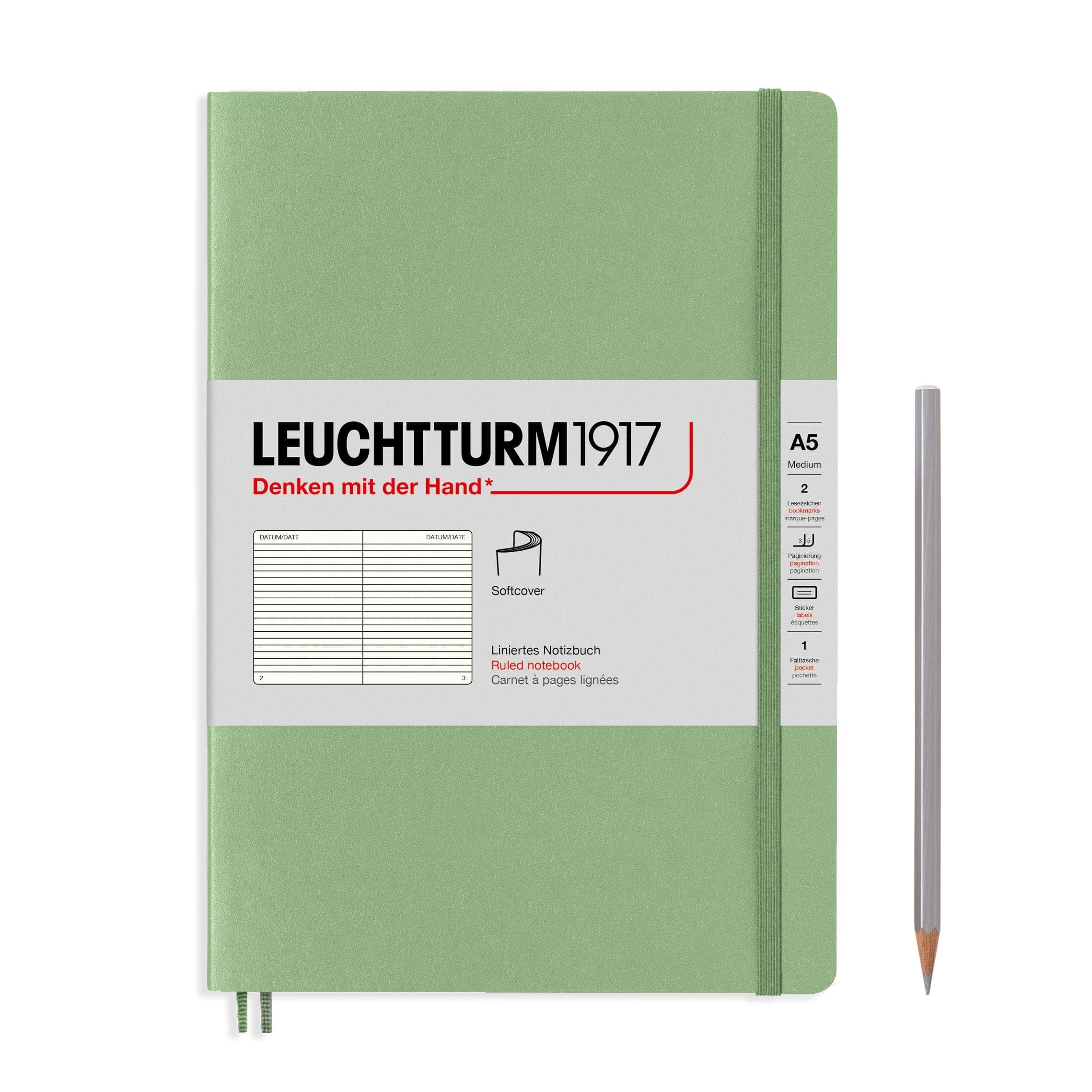 Leuchtturm 1917 A5 Softcover Notebook Lined Various Colours - Image 14