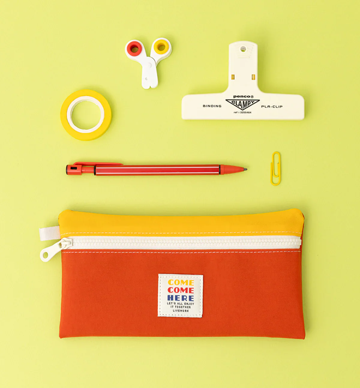 Livework Come Come Here Flat Pencil Case - Image 3