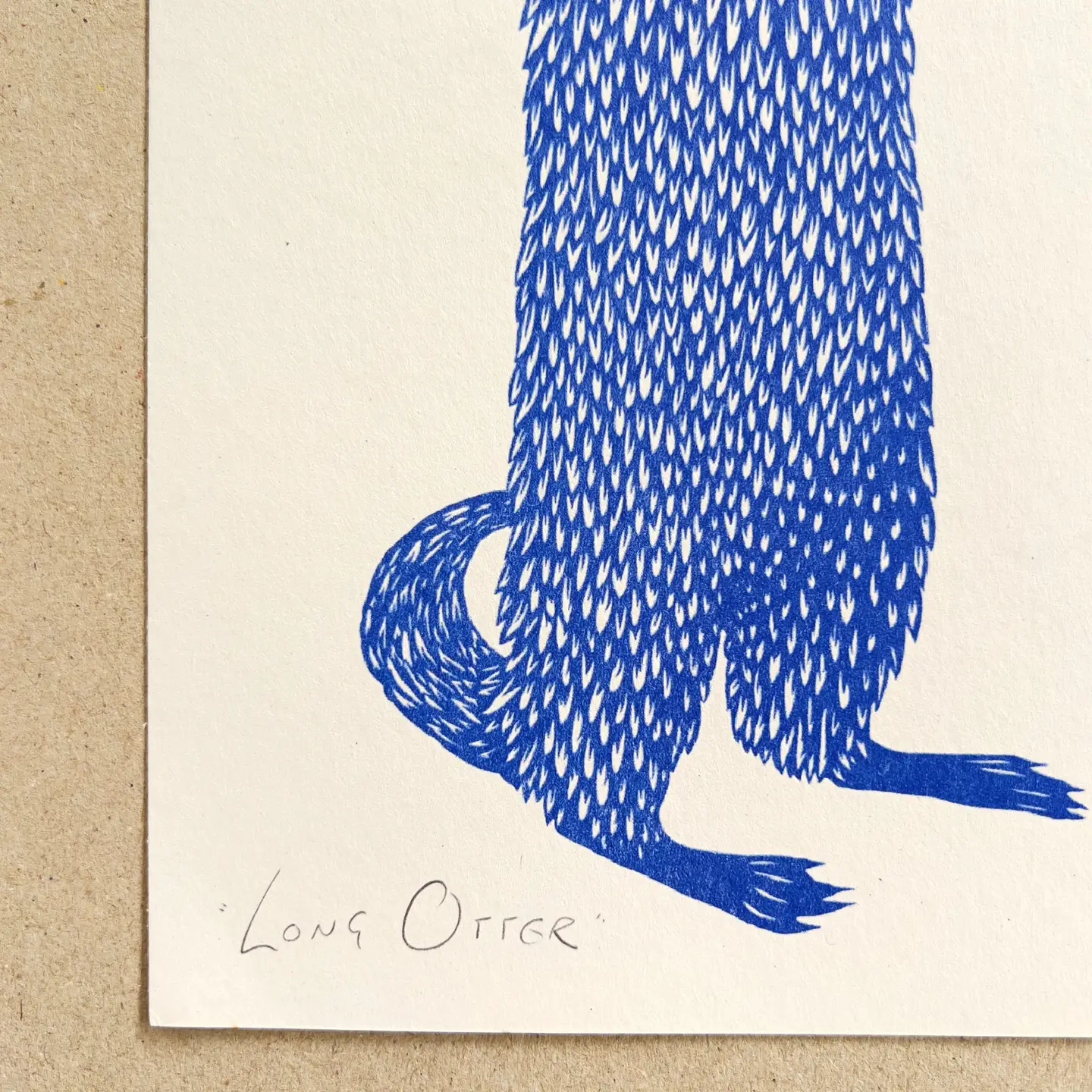 Long Otter Riso Print - Image 2