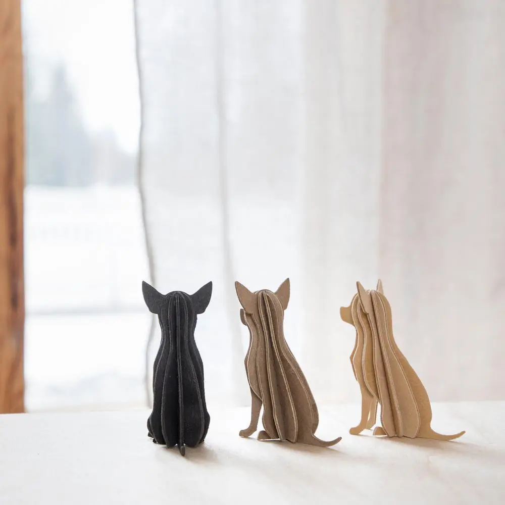 Lovi Chihuahua 6 cm Brown - 3D Wooden Figure - Image 2