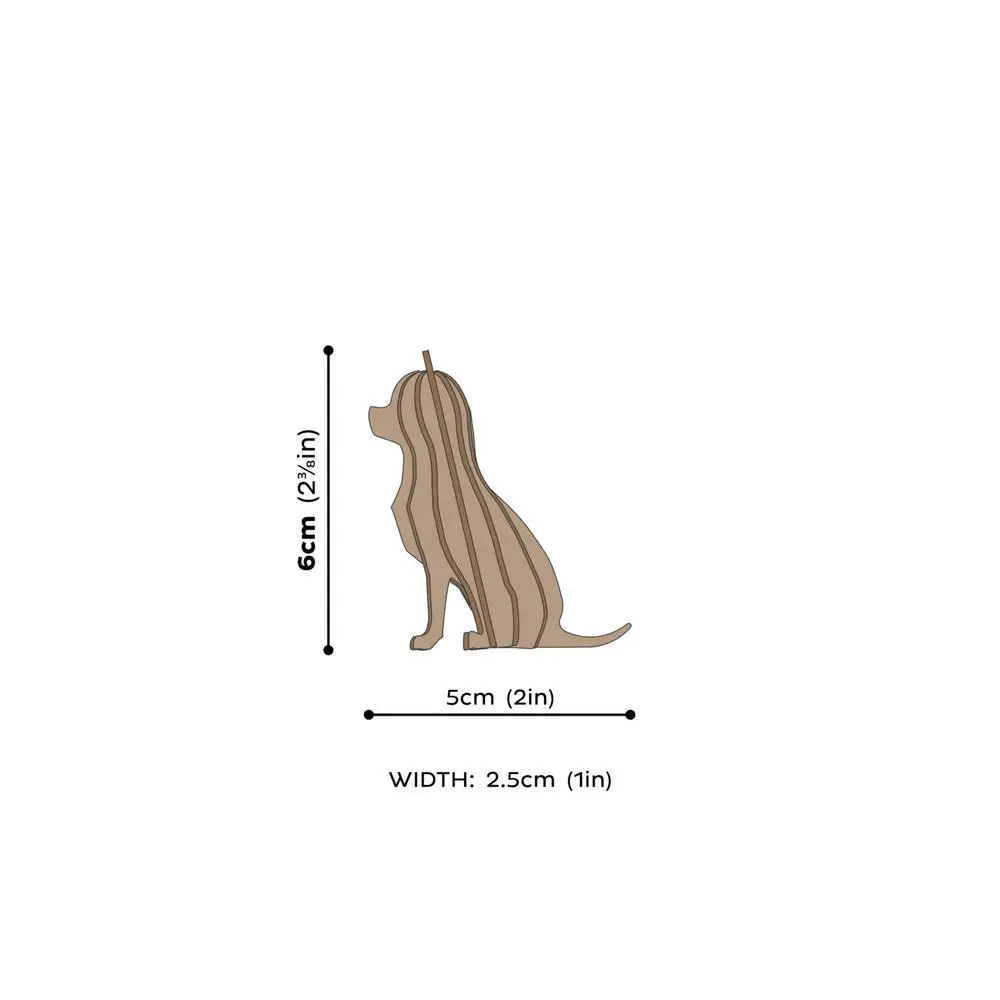 Lovi Chihuahua 6 cm Brown - 3D Wooden Figure - Image 4