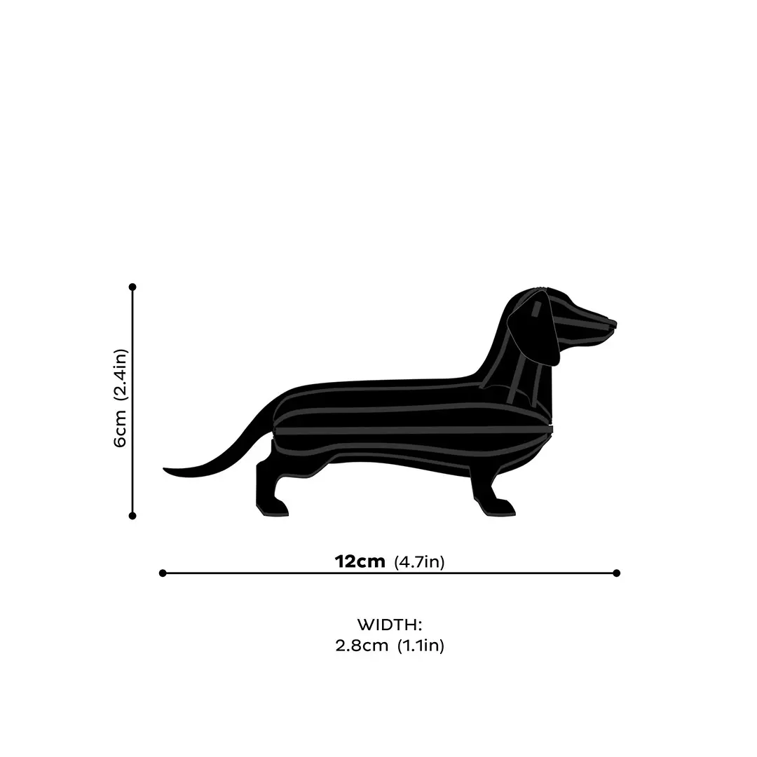 Lovi Dachshund 12cm - 3D Wooden Figure - Image 4