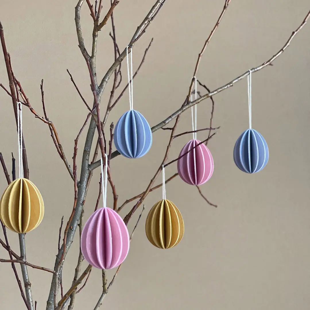 Lovi Eggs 4.5cm - Pack of 6 - 3D Wooden Figures - Image 4