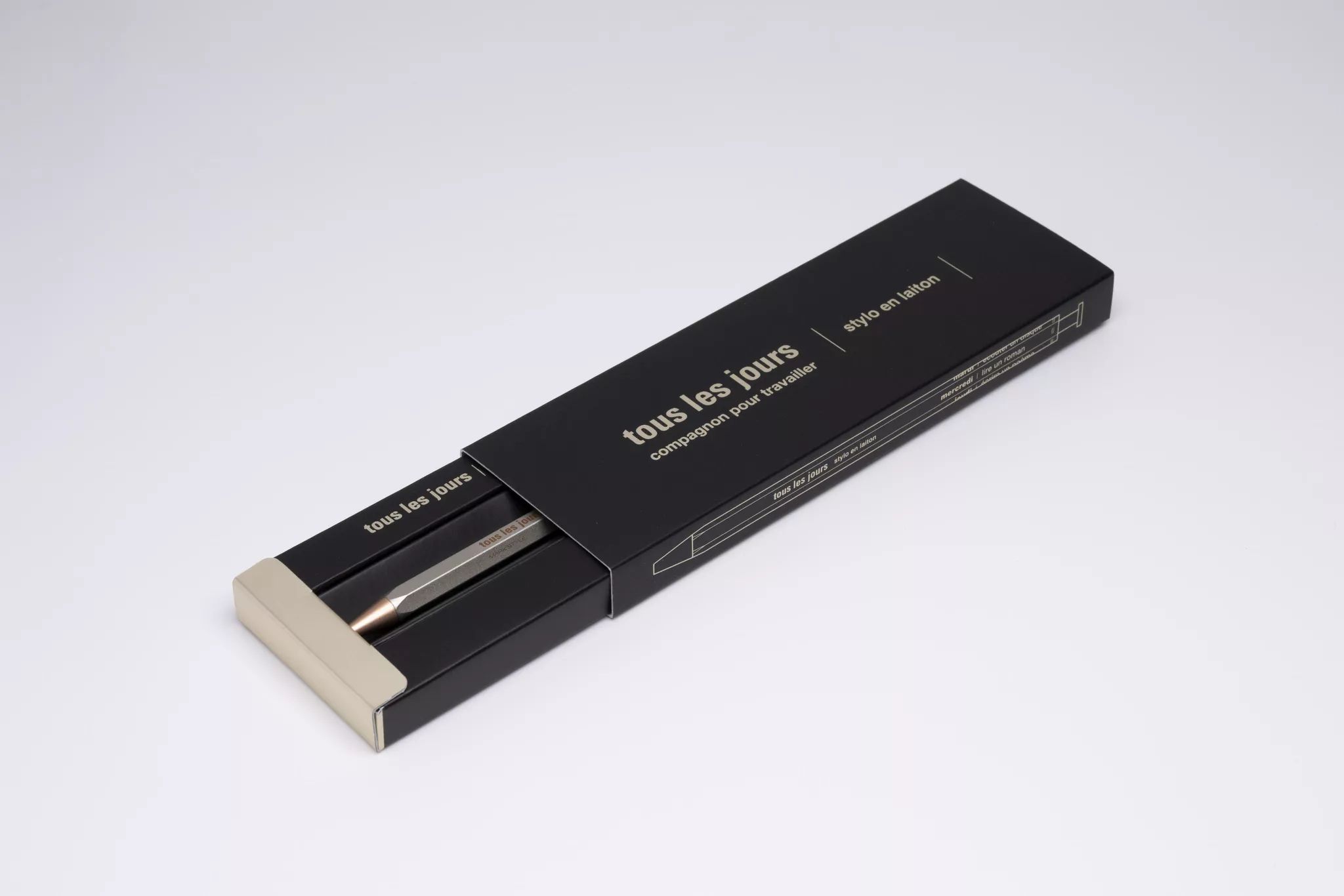 Mark's Days Brass Needlepoint Gel Pen Silver - Image 2