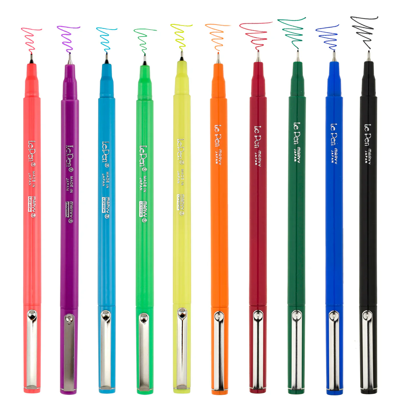 Marvy Uchida 4300 Le Pen Set of 10 Fineliner 0.3mm Pens - Image 2