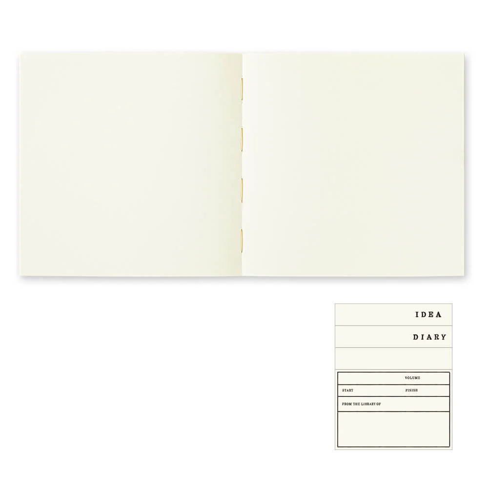 MD Paper Notebook Thick A5 Square Blank - Image 3