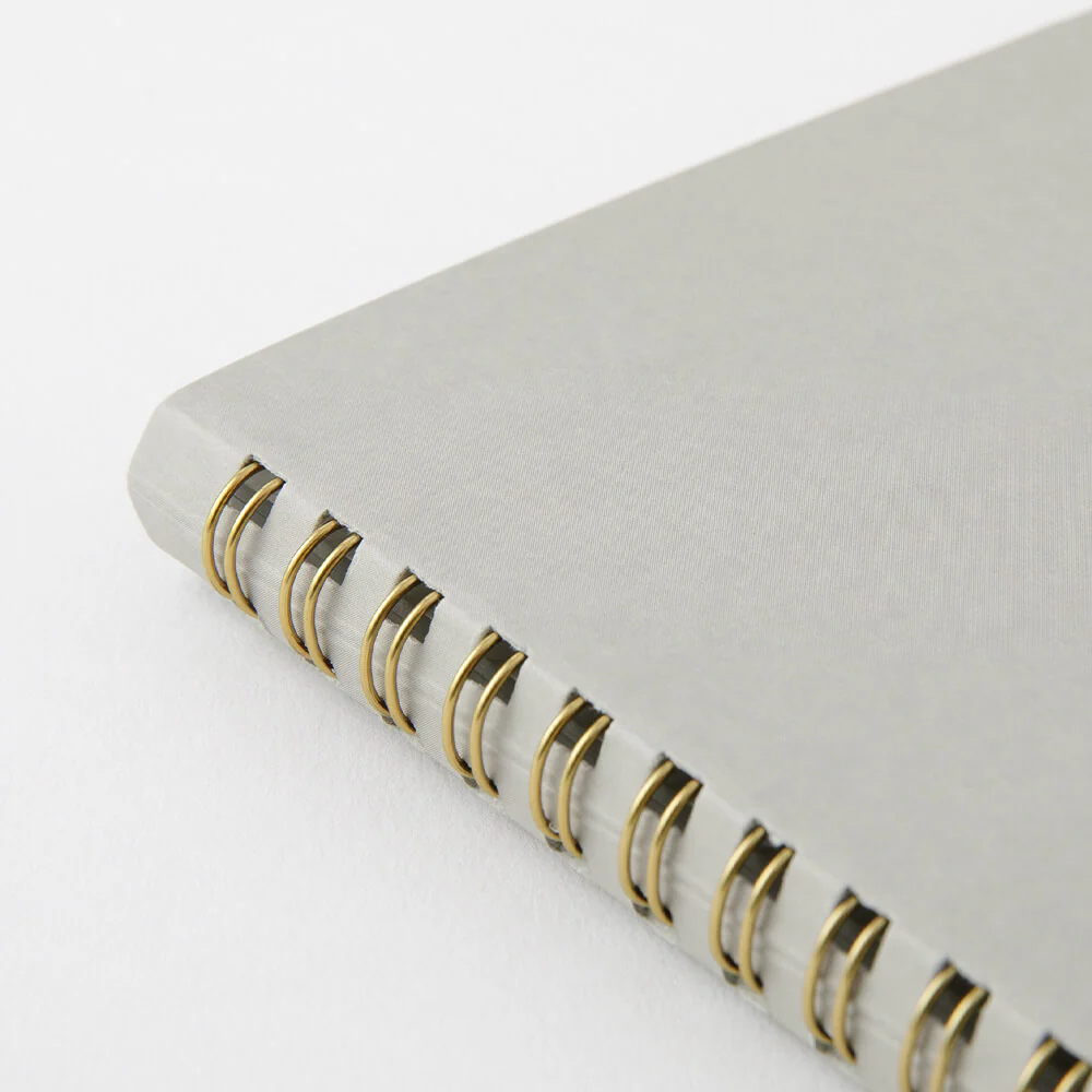Midori A5 Dot Grid Colour Wirebound Notebook Grey - Image 6