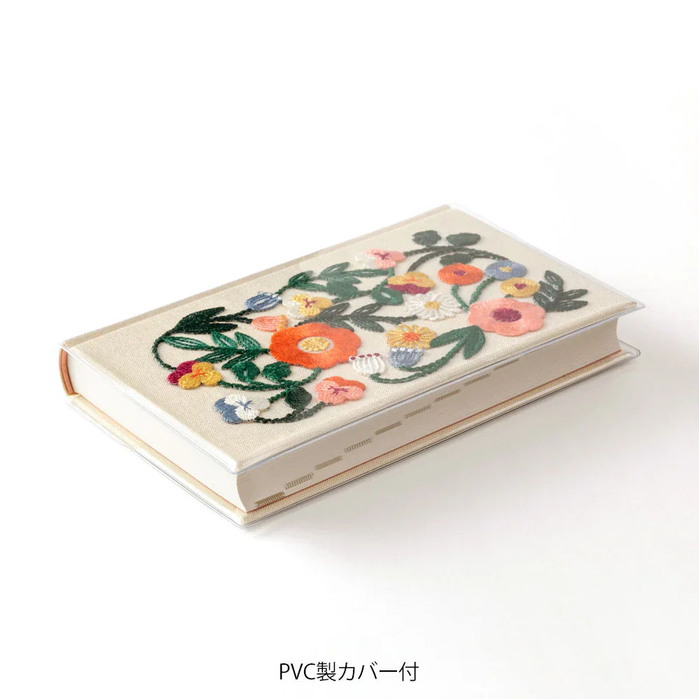 Midori B6 Slim 5 Year Journal - Embroidered Flowers - Image 3