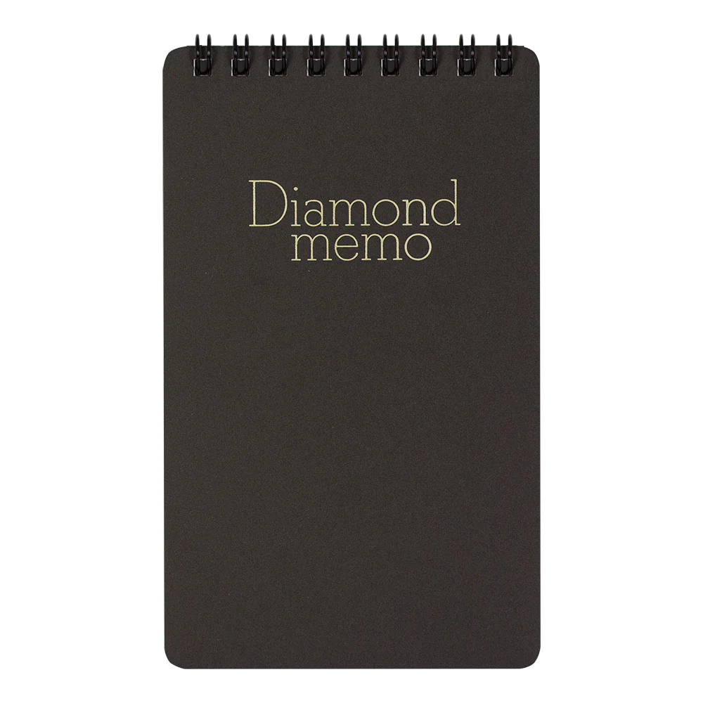 Midori Diamond Large Memo Book - Lined - Black