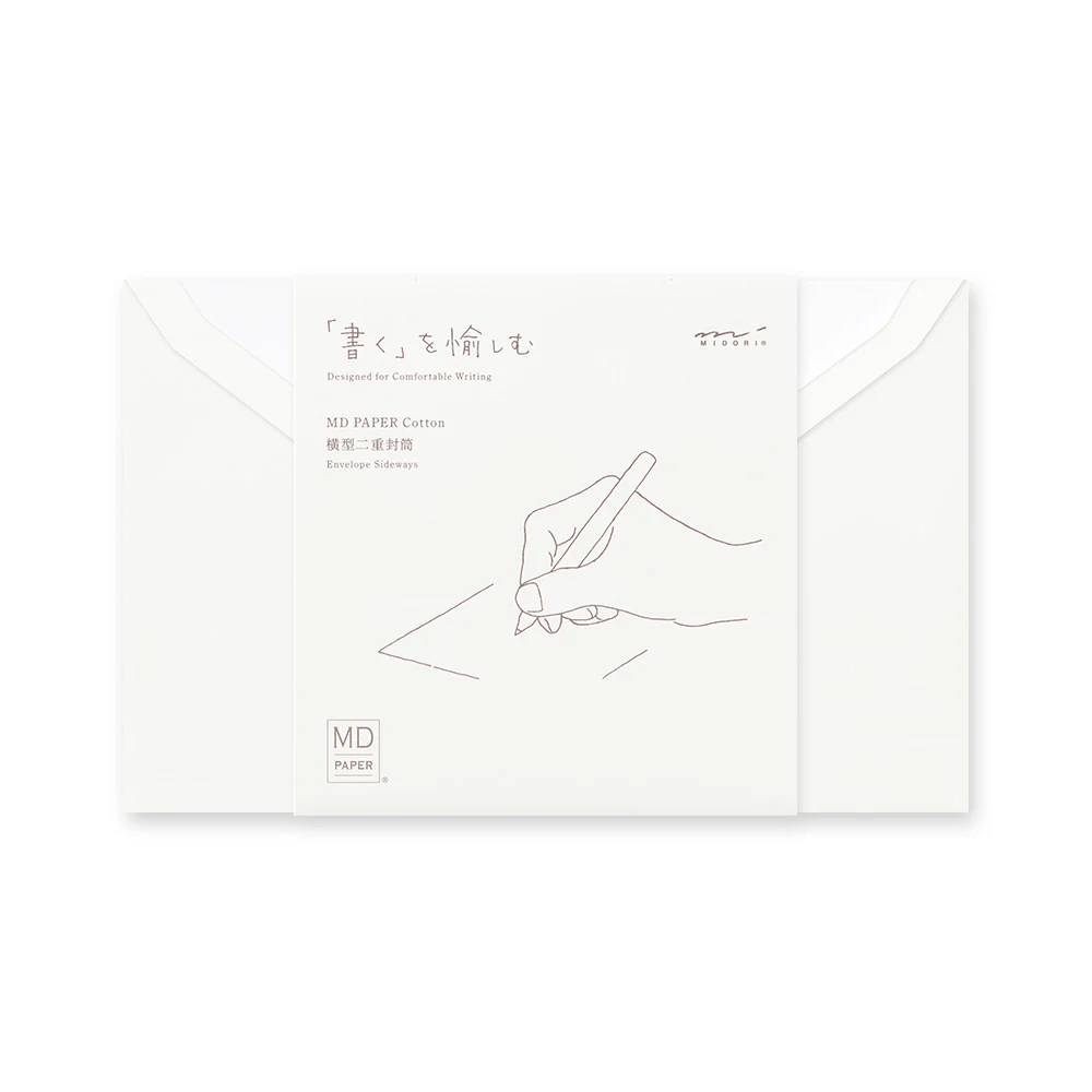 Midori MD Cotton Sideways Paper Envelopes