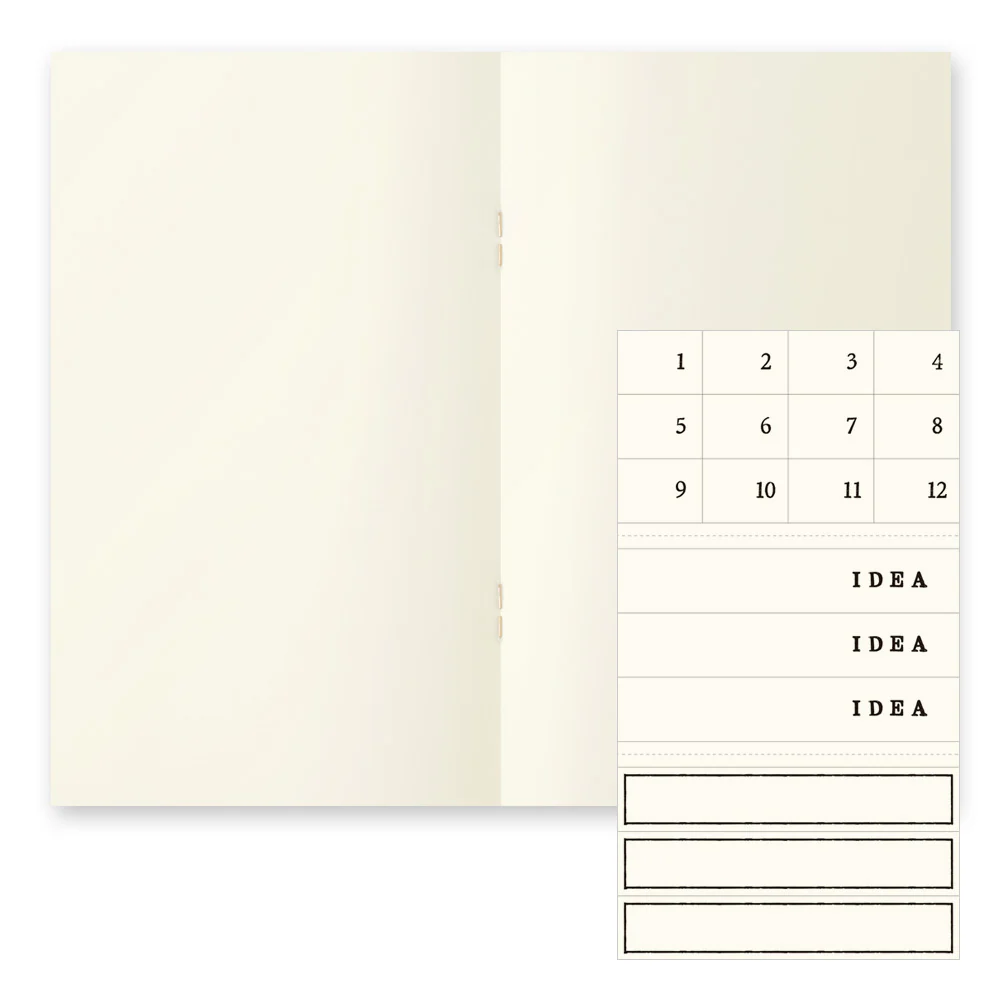 Midori MD Paper B6 Slim Blank Notebook Light - Pack of 3 - Image 3