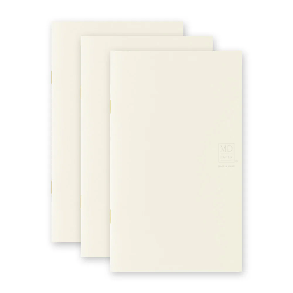 Midori MD Paper B6 Slim Grid Notebook Light - Pack of 3 - Image 2
