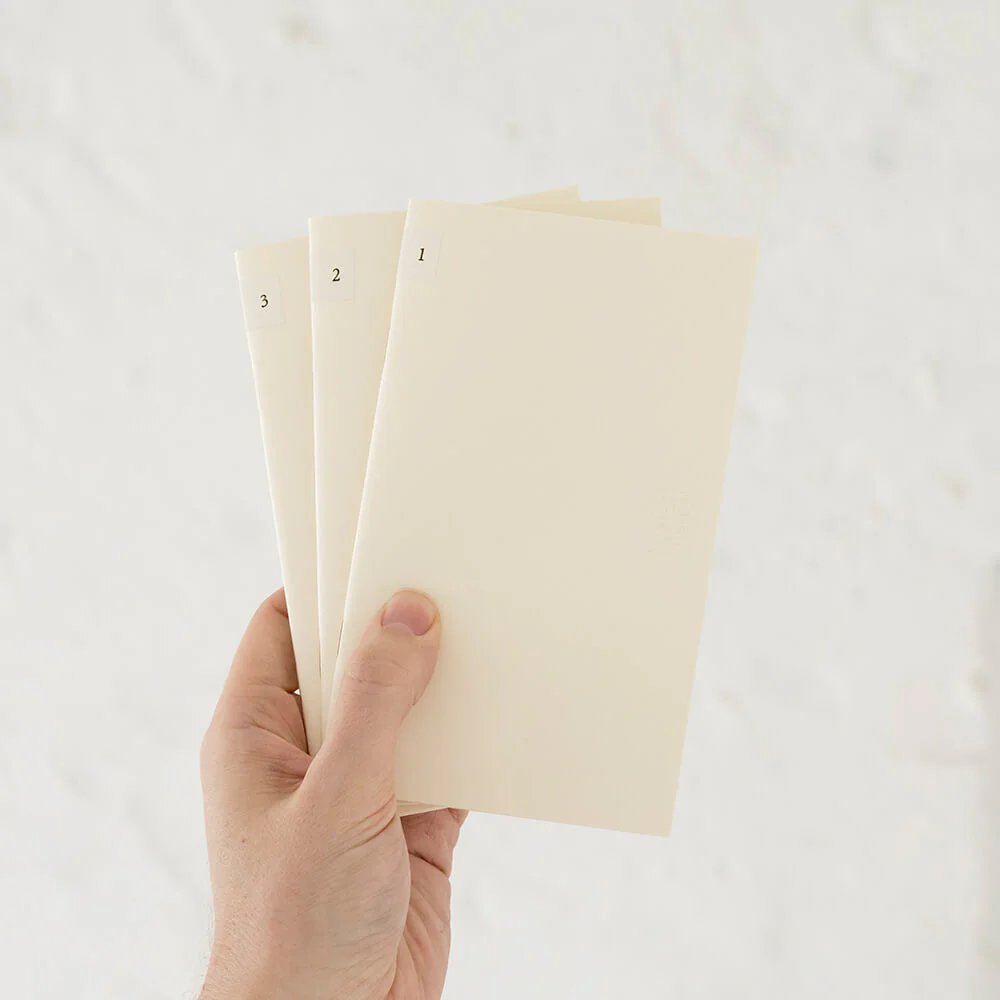 Midori MD Paper B6 Slim Lined Notebook Light - Pack of 3 - Image 4