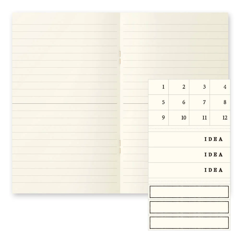 Midori MD Paper B6 Slim Lined Notebook Light - Pack of 3 - Image 6