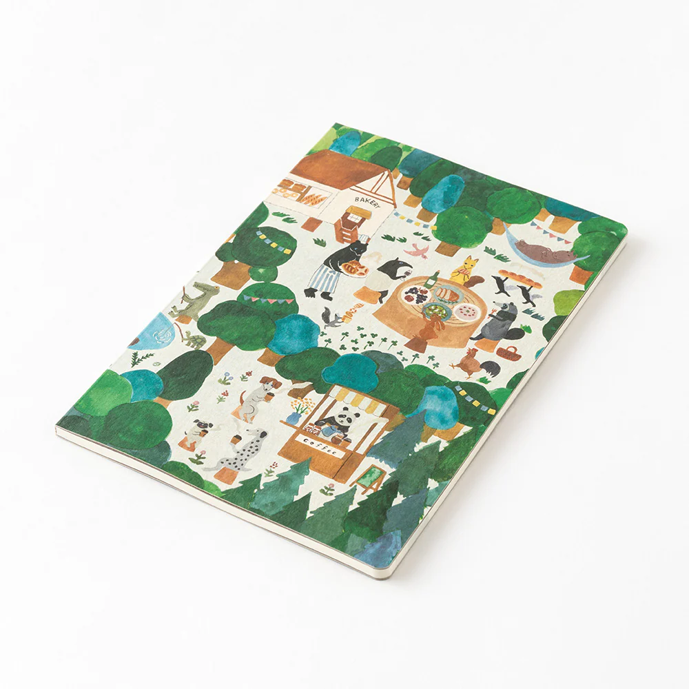 Midori Yuru Log Notebook - B6 - Forest Animal - Image 3