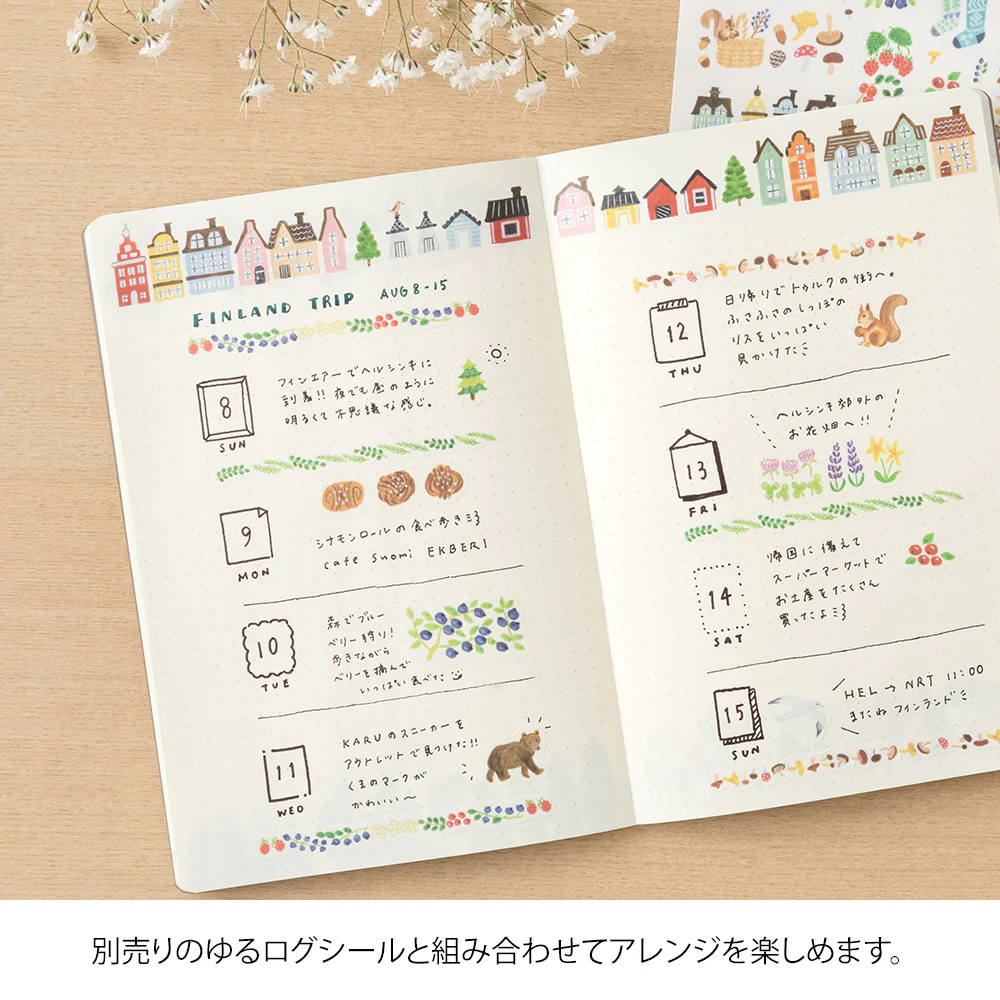 Midori Yuru Log Notebook - B6 - Scandanavia - Image 4