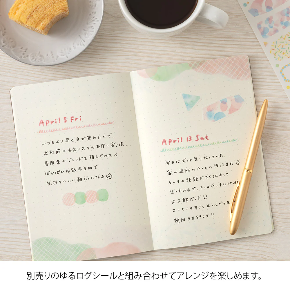 Midori Yuru Log Notebook - B6 - Watercolour - Image 4