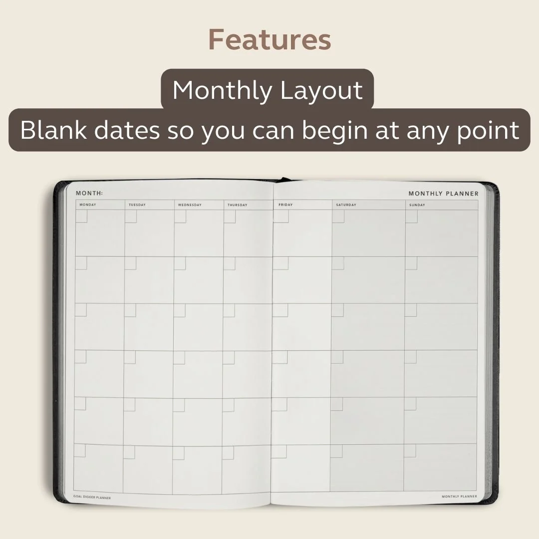 MiGoals Non-Dated B5 Goal Digger Planner Classic - Image 3