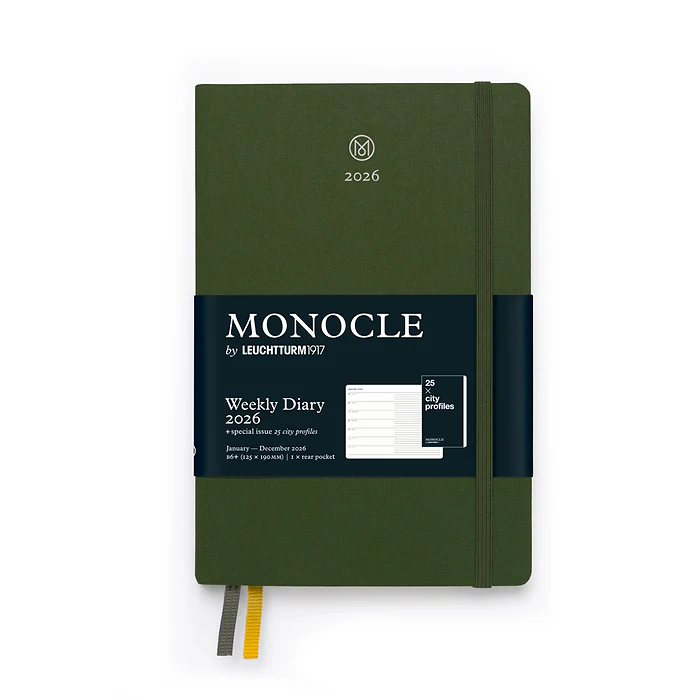 Monocle B6+ Hardcover Linen 2026 Weekly Planner and Notebook - Image 3