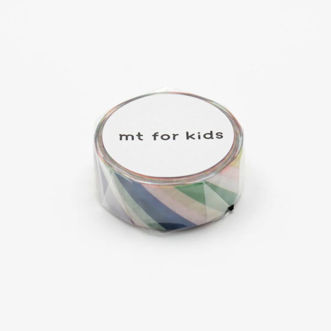MT for Kids ''Colourful Stripe''  Washi Tape 1 Roll - Image 2