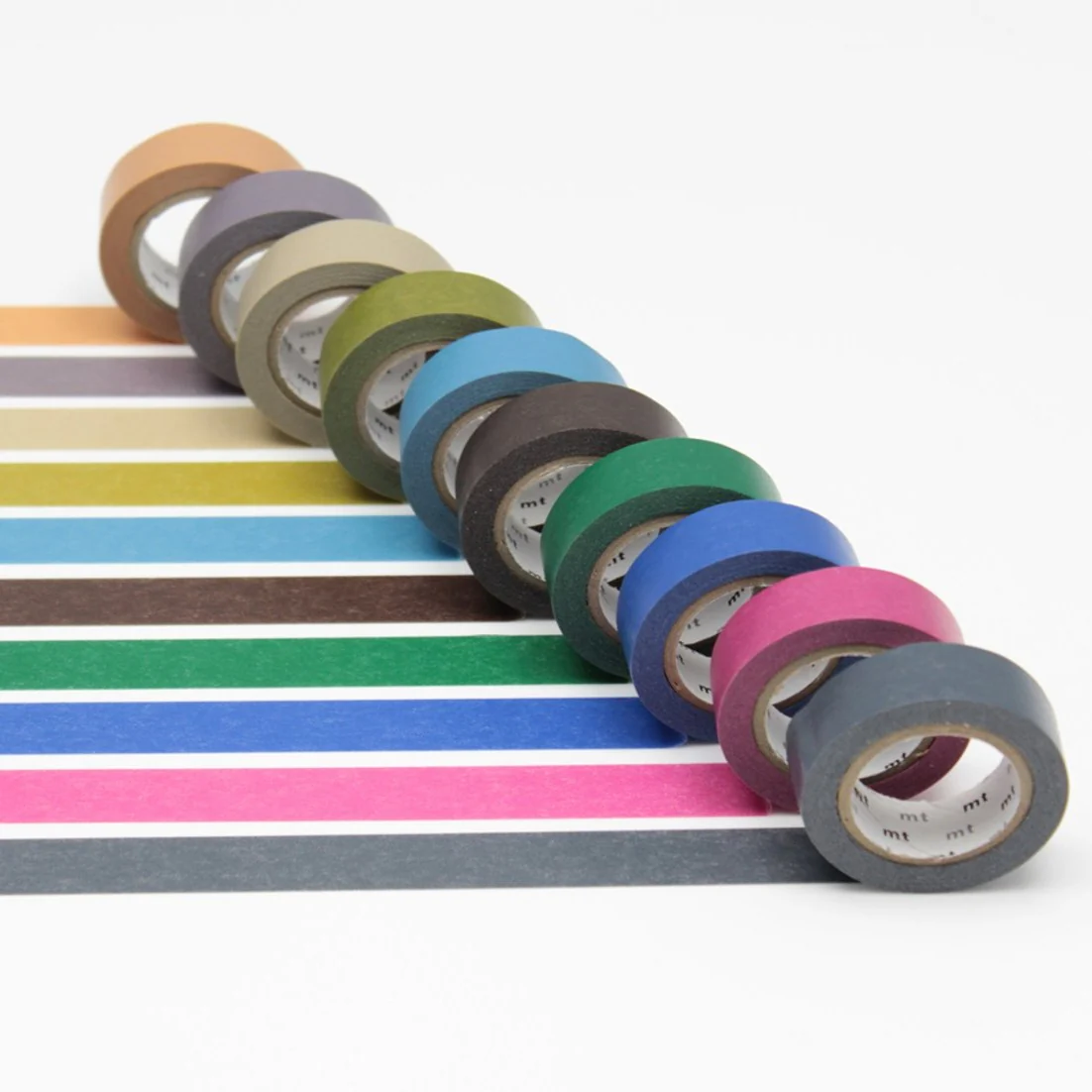 MT Set of 10 Dark Colour Washi Masking Tape