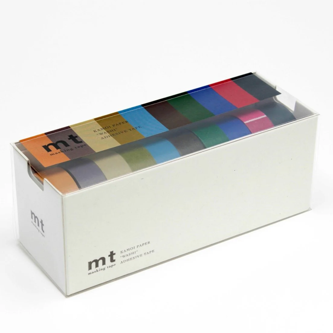 MT Set of 10 Dark Colour Washi Masking Tape - Image 2
