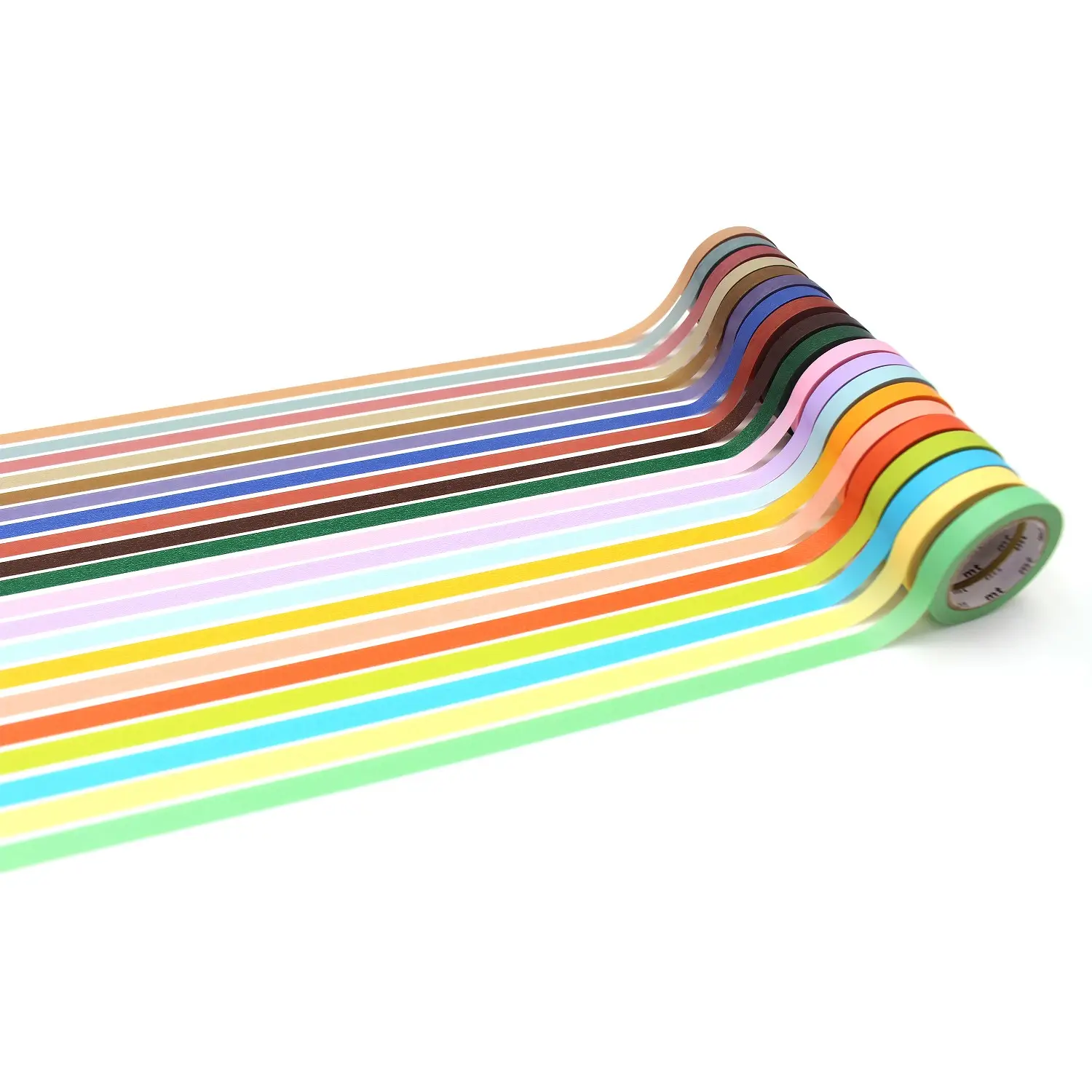 MT Set of 20 Slim Washi Tapes Pastel & Dusty Mix - Image 2