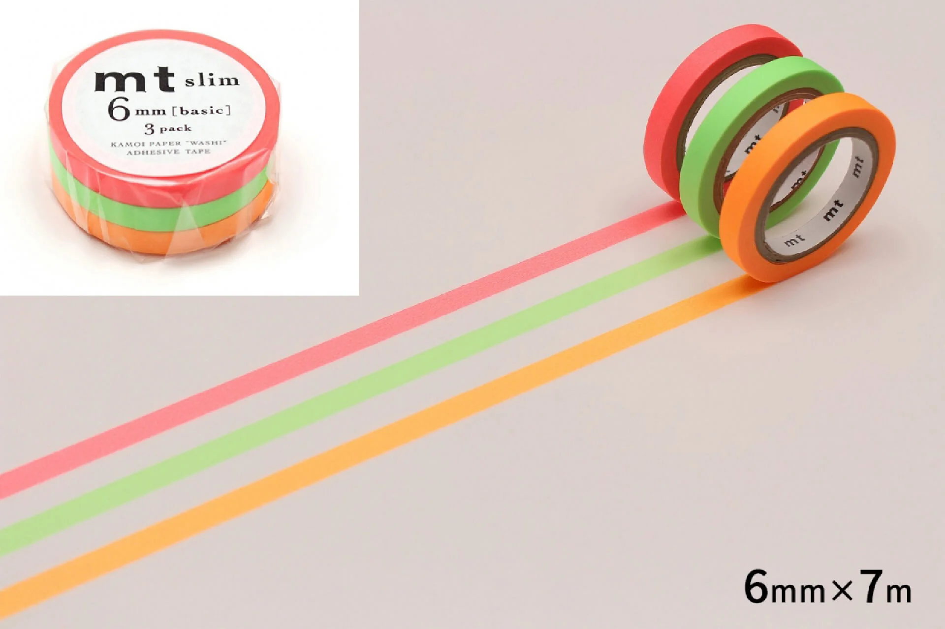 MT Slim I Washi Tape 3 Rolls