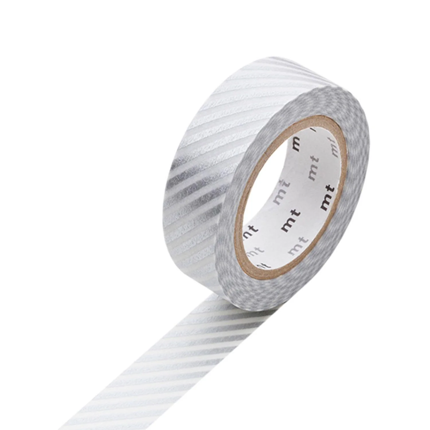 MT Stripe Silver 2 Washi Tape