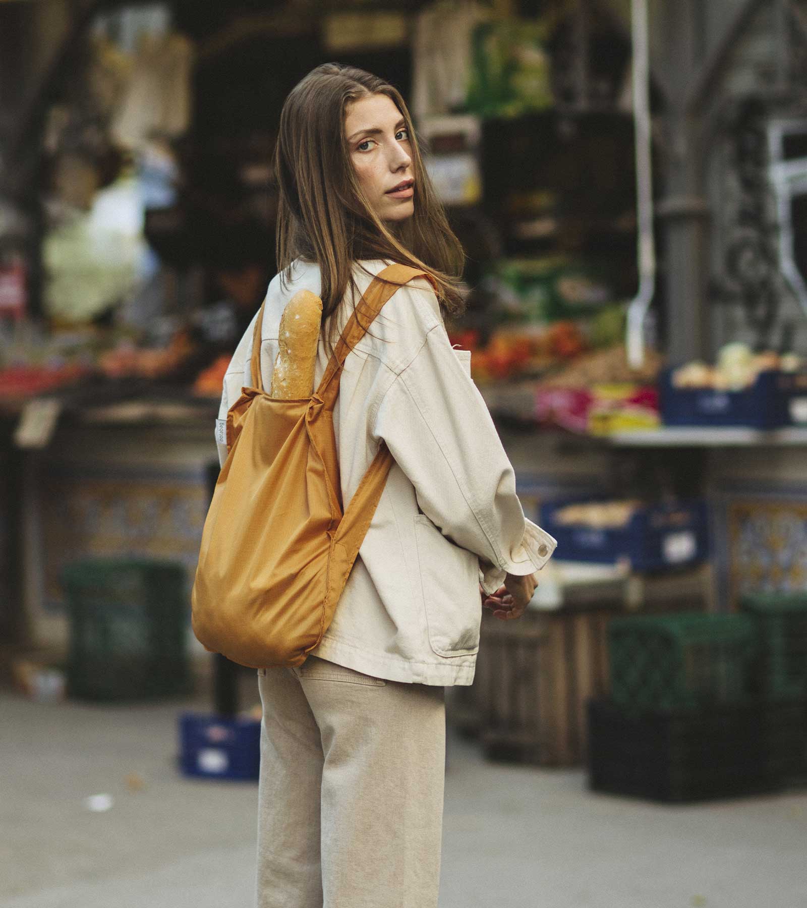 Notabag 2 in 1 Tote & Backpack - Mustard - Image 2