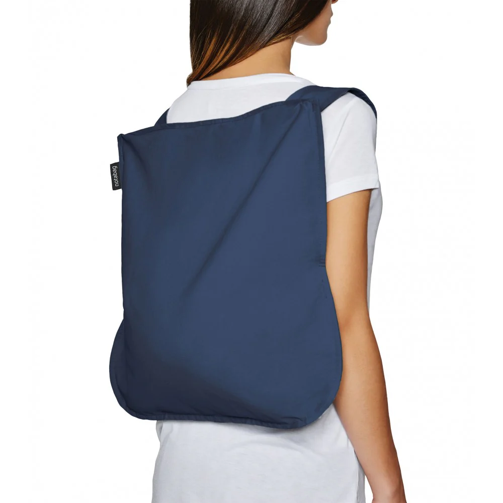 Notabag 2 in 1 Tote & Backpack - Navy Blue - Image 4