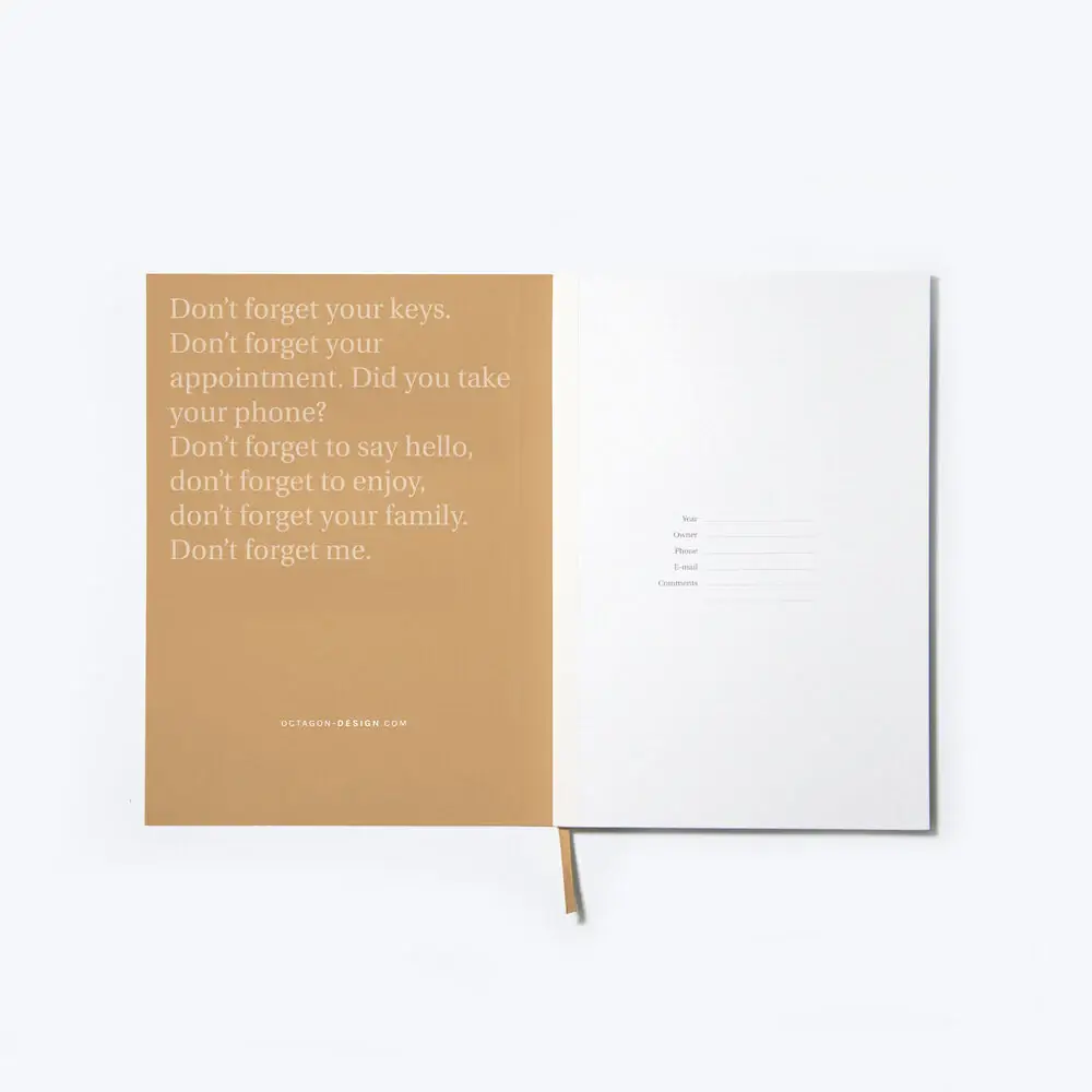 Octagon Design Undated Weekly Planner Kraft - Image 3