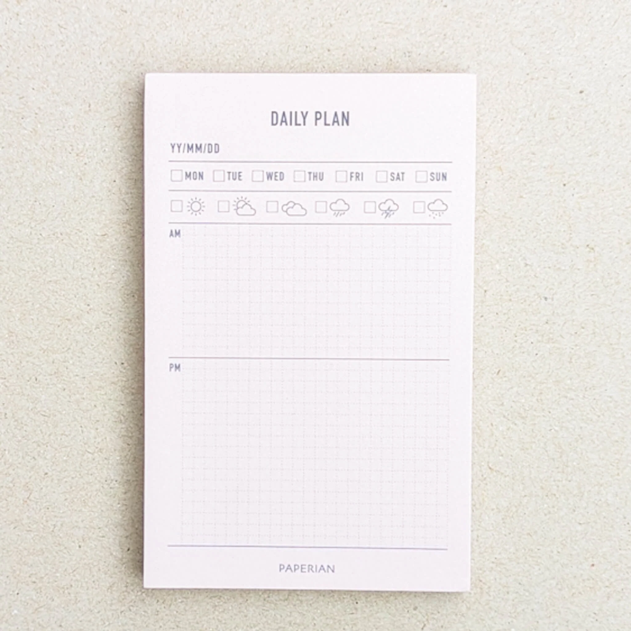 Paperian Daily Plan Memo Pad