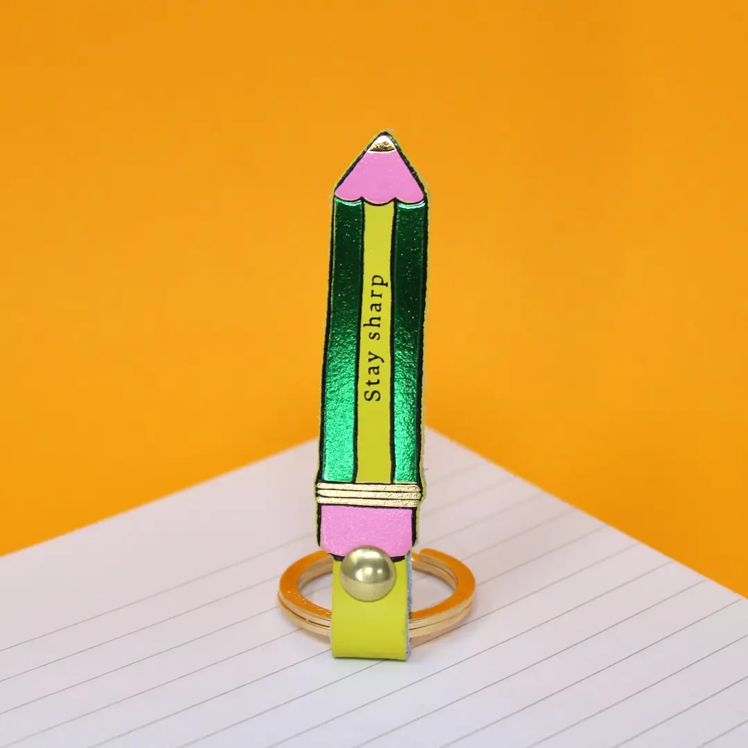 Pencil Leather Keyring - Image 3